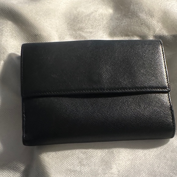 Black Salvador Ferragamo Wallet with Silver Hardware - Picture 3 of 11